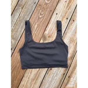 PARAGON Sports Bra Tank Top Charcoal Gray Athleisure Workout Yoga